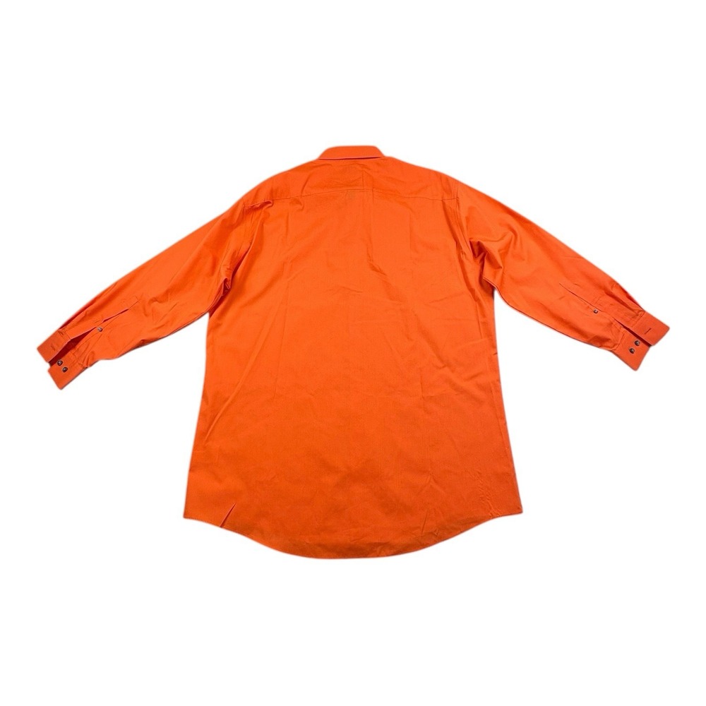 JF J. Ferrar Slim Fit Orange Dress Shirt XL 17-17.5 32/33 Long Sleeve - Picture 2 of 8